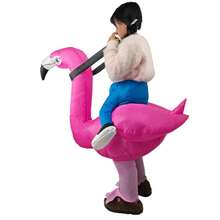 Halloween Christmas Party Flamingo Inflatable Costume, Unisex Inflatable Costume, Holiday Personalized Outfit Inflatable Costume, Blower Included, Battery Not Included - Flamingo - View 9