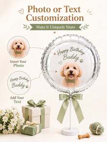 Customizable Photo Balloons - Personalized Photo Decor, Suitable For Birthdays, Weddings, Graduations And Anniversaries - No Power Required, Multiple Colors Available; Perfect For Photography, Party Supplies, Holiday Decor And Event Planning - Multicolor - View 4
