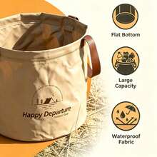 1pc 12L And 6.8L Collapsible Water Bucket, Multi-Functional Portable Foldable Foot Bath Basin, Outdoor Travel Storage Bucket, Suitable For Camping, Hiking, Dorm, Home Foot Bath And Cleaning - Multicolor - View 2