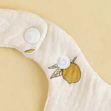 3pcs Gauze Petal Bibs Drool Bibs Baby Bibs Rotating Gauze Bibs - Multicolor - View 3