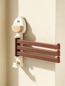 1pc Suction Wall Mounted Kitchen Cloth Storage Rack, 3 Tier Rotatable Drainage Towel Holder, Multi Purpose Household Organizer Rack With Hollow Drainage Design, Space Saving Plastic Accessory For Kitchen Bathroom Daily Storage - Multiple Colors and Styles - View 14