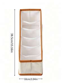 Oxford Cloth 6-Slot Belt Organizer Box, Large Capacity With Dividers, Suitable For Ties, Bow Ties And Scarves, High Capacity Multi-Functional Belt Storage Box - Multicolor - View 7