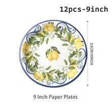 12/24pcs Paper Plates, Disposable Paper Plates, Charger Plates For Wedding, Party Plates, Bridal Shower, Adult Birthday Party, Bachelorette Party, Disposable Party Tableware Paper Plate Set, 7 Inch Paper Plates, 9 Inch Paper Plates, Dessert Paper Plates, Dessert Paper Plates - Multicolor - View 7