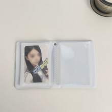 1pc Strawberry Cream Print Single Pocket Photo Album, Small Card Storage Book, Idol Card & Movie Ticket Organizer, Back To School Stationery, Collectible Card Storage Box, Fan Event Merchandise,Card Holder - A - View 2