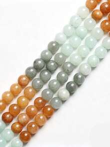 Natural Tricolor Jadeite Spacer Beads 4/6/8/10mm High Quality Jewelry Making Diy Craft Supplies Accessories For Bracelet Necklace Pendant Decoration - Multicolor - View 7