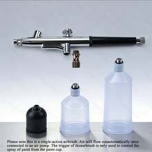 Boquilla para tatuajes, aerógrafo portátil, boquilla de 0.3 mm, pistola de pulverización de acción simple para arte de uñas, pintura de modelos, manualidades, versátil. - Rosa Oxidada - Ver 3