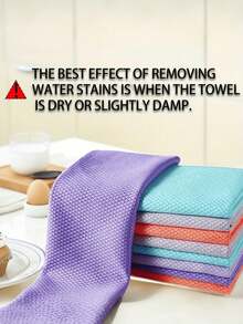 (Attention! Please Check Specifications Before Ordering) 1/5/10pcs Reusable Magic Cleaning Cloths, Suitable For Cleaning Kitchen, Mirrors, Glass, Tableware, Screens And Car Windows, Durable Convenient And Practical - Multicolored. - View 7