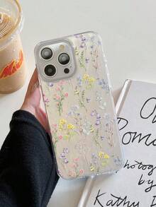1件花卉印花手機殼，適用於 iPhone 17 / 17 Pro / 17 Pro Max，適用於 iPhone 15，適用於 iPhone 16 Pro Max，適用於 iPhone 16，適用於 iPhone 14，適用於 iPhone 15，適用於 iPhone 16 Plus，適用於 iPhone 18 Pro，適用於 iPhone 18 Pro Max - 彩色 - 查看 3