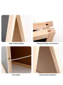 1 buah Papan Tulis Dua Sisi Ukuran 19*30cm/25*40cm, Cocok untuk Dekorasi Pernikahan, Pajangan Pesta Ulang Tahun, Dekorasi Rumah, Papan Nama Toko, dan Poster - papan gambar - View 5