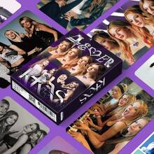 55pcs Laser Holographic K4OS Girl Group Postcard Photo Cards Celebrity Support LOMO Cards - Multicolor - View 1