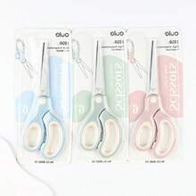 1pc 6.5 Inch (16.5cm) Multi-Purpose Stainless Steel Scissors, Comfortable Grip For Long-Term Use, Suitable For School, Office And Home - Durable, Portable, Multi-Purpose Craft And Paper Cutting Tool, DIY Scissors With Comfortable Handle - A - View 6