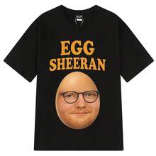 T-shirts graphiques amusants d'Egg Sheeran, t-shirts décontractés à manches courtes pour l'été, t-shirts en coton de style hip-hop pour hommes et femmes - forme - Voir 1