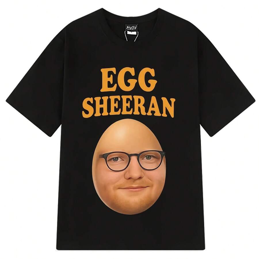 T-shirts graphiques amusants d'Egg Sheeran, t-shirts décontractés à manches courtes pour l'été, t-shirts en coton de style hip-hop pour hommes et femmes - forme - Voir 1