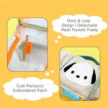 MINISO Sanrio Pochacco Foldable Hanging Cosmetic & Toiletry Bag - Apricot - View 2