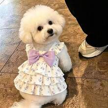 Pet Dog And Cat Clothes, Summer Spring Autumn Thin Princess Dress, Anti-Shedding, Dress For Small Dogs And Cats, Cake Skirt - Multicolor - View 1