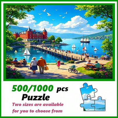 500 piezas/1000 piezas Rompecabezas para adultos, Rompecabezas grande, Regalo de interacción familiar, Rompecabezas DIY para decoración del hogar, Diseñado para cumpleaños, Día de San Valentín, Día de la Madre, Acción de Gracias, Pascua, Halloween, Navidad, Rompecabezas familiar premium, Regalo, Muy apreciado por los entusiastas de los rompecabezas
