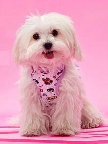THE POWERPUFF GIRLS X PETSIN Cartoon Pattern Pet Harness For Everyday Wear - Mauve Purple - View 3