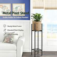 Modern Gold Metal Plant Stand, Adjustable Width, Indoor Plant Riser, Sturdy Flower Pot Holder, Living Room Corner Decor - Multicolor - View 7