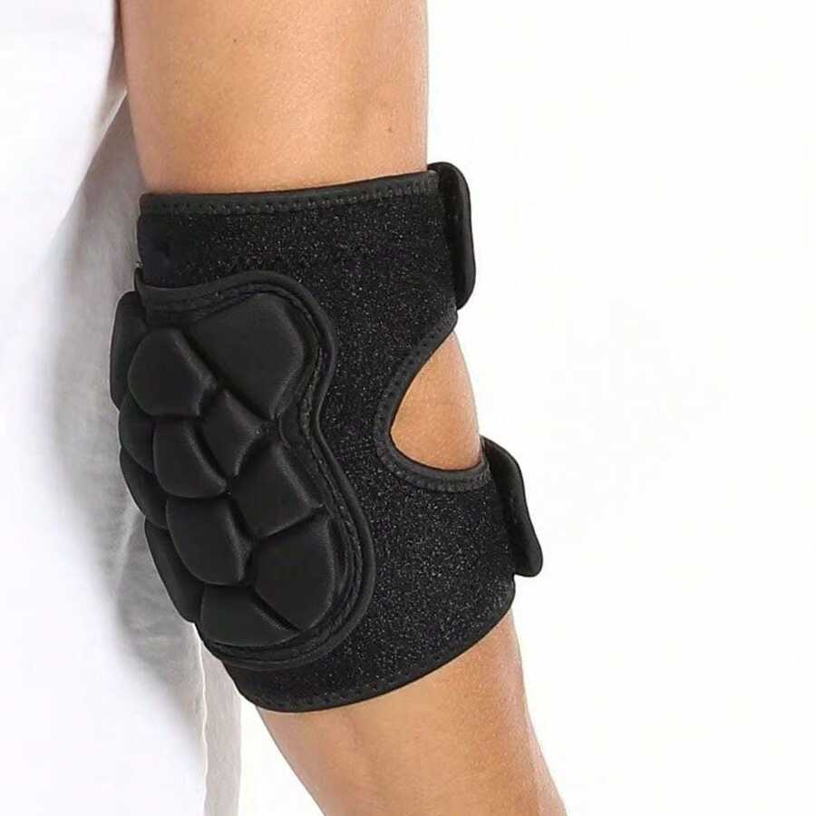 1 Pair Kids Sports Elbow Pads, Unisex Cycling & Dancing Elbow Guards, First Day Of School - Black - View 1