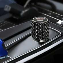 1個亮面手工水鑽車用充電器，快速充電 USB Type-C 車用手機充電器，鑽石適配器，相容手機、行車記錄器、GPS 及其他設備，適合男女的完美節日/生日禮物 - 彩色 - 查看 74