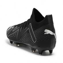 Puma Men's Spring/Autumn Sports Long Stud Football Shoes, Rainproof Natural Grass Training Soccer Shoes 10736902 - Black-silver - View 7