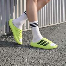 Adidas Three-Leaf Men's And Women's Summer New Sports Shoes Outdoor Breathable Lightweight Non-Slip Beach Sandals Slippers - Green/Black - View 2