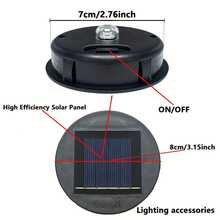 Olar Lantern Replacement Top Cover Round Solar Battery Box LED Light Accessory For Outdoor Decoration - 8cm Battery Box - View 6