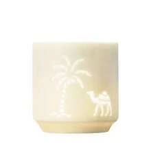 1pc Arabian Embossed Ceramic Coffee Cups, Camel Palm Tree Pattern Small Porcelain Tea Mugs, 170ml Mini Latte Cups For Middle Eastern Home Decor - Multicolor - View 11