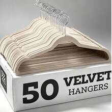 Premium Velvet Hangers,Non-Slip Thin Flocked Felt Hangers, Sturdy Clothes Hangers, Heavy Duty Coat &Suit Hangers, Durable Suit Hangers For Closet Use, Ideal Closet Supplies 1pc - A - View 1