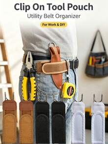 Tool Belt Clip Holder, Wear-Resistant Tool Hook, Portable Waist Tool Storage Hook, Suitable For Carpentry, Electrical Work, Construction Engineering - Multicolor - View 2