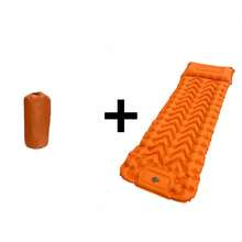 Portable Camping Inflatable Sleeping Pad With Integrated Pillow, Compact Ultra-Light Foldable Air Mattress For Outdoor Hiking, Picnic And Tent Use (Style/Color Randomly Shipped) - Multicolor - View 12