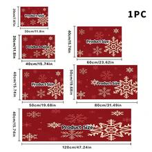 1pc Christmas Snowflake Pattern Dish Drying Mat, Coffee Machine Mat, Absorbent Non-Slip Heat-Resistant Table Protector, Kitchen Table Mat For Holiday Table Setting And Drainage, Festive Decorative Placemat, Multi-Purpose Kitchen Mat, Home Gift, Tabletop Decor - XYLSD-850 - View 16