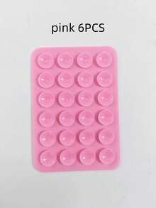 1/4/6pcs Double-Sided Silicone Phone Suction Cup Accessory, Strong Suction Phone Holder, Free Sticky Mobile Phone Handle, Finger Grip, Suitable For Selfie And Video - Multicolor - View 22
