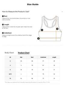 Women's Solid Color Fashion Black & White Patchwork Round Neck Removable Padded Sports Knit Bra - Black and White - View 7