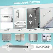 1 buah Pegangan Pengaman untuk Lansia di Rumah, Pegangan Tanpa Bor dengan Perekat Anti Selip, Dapat Digunakan Kembali, Cocok untuk Permukaan Keramik, Kaca, dan Plastik Keras, Dapat Digunakan untuk Kamar Mandi, Toilet, Ruang Tamu, Dapur - Beraneka warna - View 10