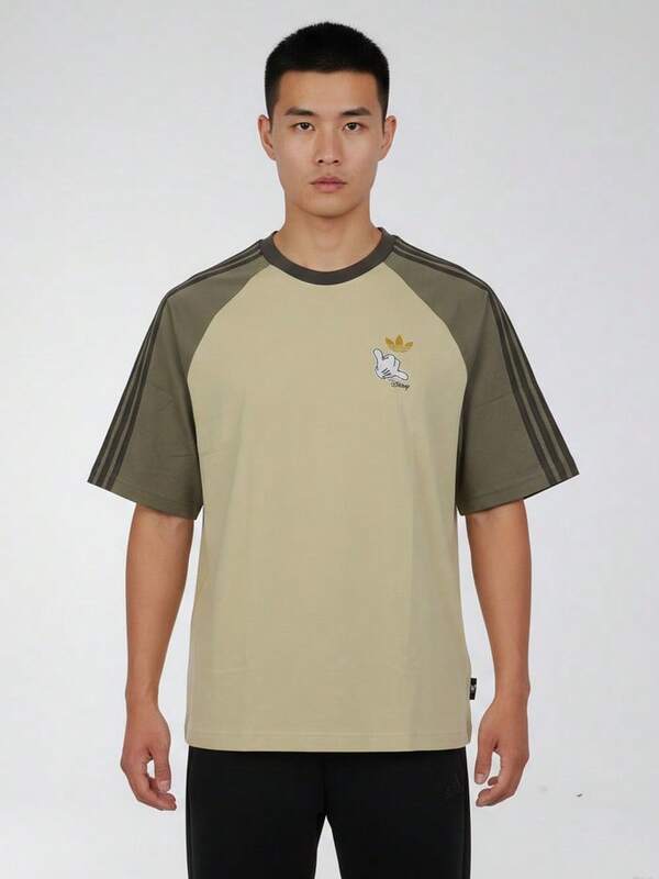 Adidas Originals Men's MICKEY GFX TEE Short Sleeve Knit Collarless T-Shirt TKU3101