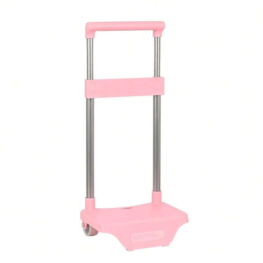 SAFTA 小型背包拉桿箱,淺粉紅色,通用型,適用於尺寸最大為 26x10x34 厘米的書包,可拆卸手柄,尺寸:22x17x67 厘米 - 小灰玫瑰 020 - 查看 1