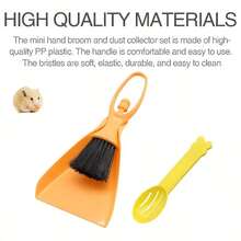 3pcs Set: Mini Broom And Dustpan, Hamster Bedding Scoop, Cleaning Brush And Waste Removal Tool - Suitable For Cleaning Cages Of Hamsters, Rabbits, Reptiles And Other Small Pets - View 8