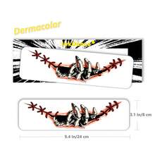 1 Kit Realistic Scars, Stitches & Cracked Skull Temporary Tattoos – Horror Wound Effects For Halloween, Waterproof Long-Lasting Fake Tattoos For Men Women, Easy To Apply And Remove InkDance Ink Dance CSD030 - CSD030 - View 2