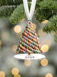 2D flach, Weihnachtsbaum-Süßigkeiten-Dekoration, lustige Weihnachtsfeier-Anhänger-Ornamente, Weihnachtsbaum-Süßigkeiten-Heimdekoration, Weihnachtsbaum-Süßigkeiten-Dekorationsgeschenke, einzigartige Weihnachtsgeschenke für Freunde und Familie - Farbe - Übersicht 4