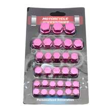 1 Set Universal Motorcycle Decoration Accessories, Bike Handle Bar Screw Caps, Colorful UV Coated Screw Covers - one-size - View 13