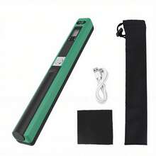 Portable Scanner For A4 Documents, Photos, Images, Receipts, JPG/PDF, 300/600/900dpi Resolution - Green - View 1