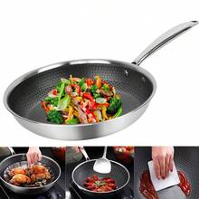 Stainless Steel Frying Pan, 24/30cm, Non-Stick, Compatible With Induction, Electric & Gas Hobs, Lightweight Daily Cooking Pan, Modern Kitchen Cookware - View 7