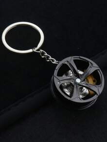 1 Buah Gantungan Kunci Hub Roda Berputar, Gantungan Kunci Kaliper Rem Hub Roda Mobil Keren, Liontin Ban Berputar 3D Kreatif, Hadiah untuk Penggemar Mobil, Gantungan Kunci Pria Gaya Balap JDM, Hadiah Ulang Tahun dan Natal - MultiWarna - View 9