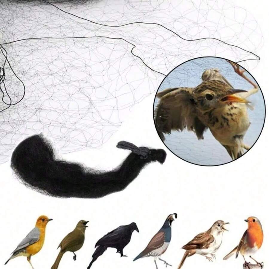 Jaring Burung Plastik Nilon Jaring Perangkap Burung Jaring Pelindung Tanaman Jaring Kolam Jaring Pancing Jaring Pohon Buah Jaring Taman Bunga Alat Pengendalian Hama - Jaring burung - View 1