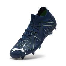 Puma Spring/Autumn Men's Sports Long Stud Football Shoes, Rain-Resistant Natural Grass Training Soccer Shoes 10736903 - Navy Blue-white-green - View 8