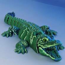 Extra Large Crocodile Plush Model Ornament | 64cm Large Size, Gold Noble, Black Powerful, Artistic Decor "Collector's Choice" Study Living Room Luxury Decoration | Suitable For Home Decor, Home Decoration, Desktop Display - Multicolor - View 10