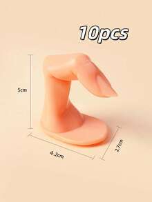 美甲練習假手指 1/2/3/4/5/6/7/8/9/10件組 適合初學者 美甲工具 化妝品 美甲輔助工具 美甲用品 美甲產品 美甲套組 美甲師用品 美甲藝術 美甲配件 美甲甲片 - 黃色 - 查看 10
