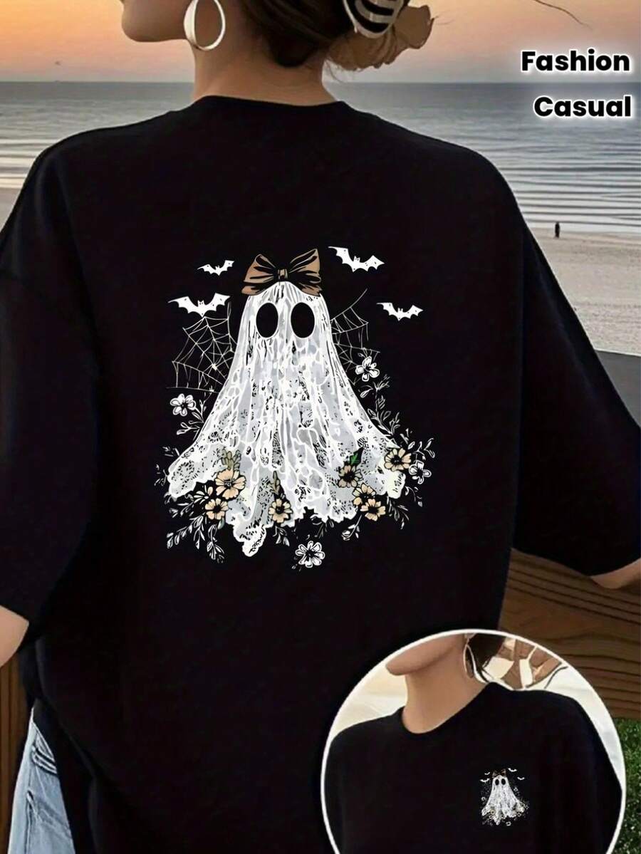 Women T-Shirts - 黑色 - 查看 1