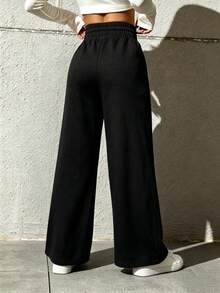 Women Sweatpants - Black - View 2
